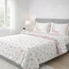 Completo Lenzuola Cloe rose rosa piazza e mezzo