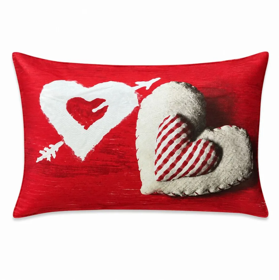 Completo Lenzuola Cuori appesi rosso Singolo