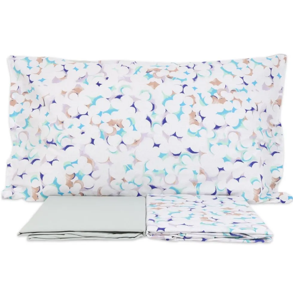 Completo Lenzuola Day Dream Bubble Azzurro Matrimoniale