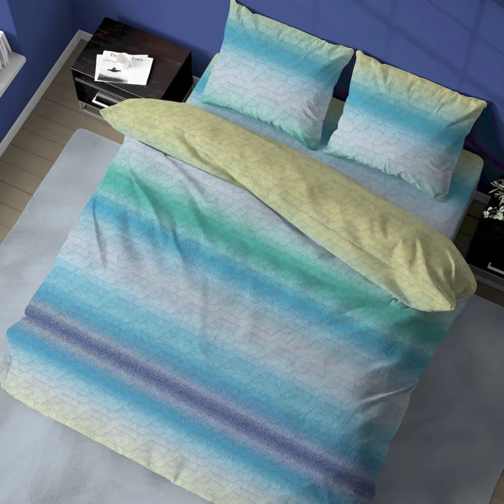 Completo Lenzuola Degrade azzurro singolo