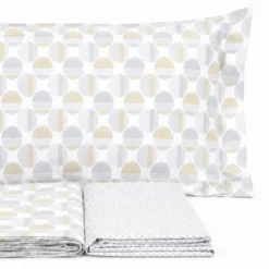 Completo Lenzuola Disco Beige Singolo