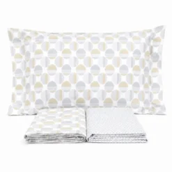 Completo Lenzuola Disco Beige Singolo