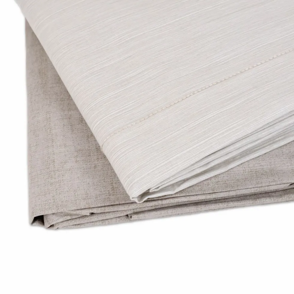 Completo Lenzuola Giusy Cavalieri Elegance Beige Matrimoniale VAR. 194