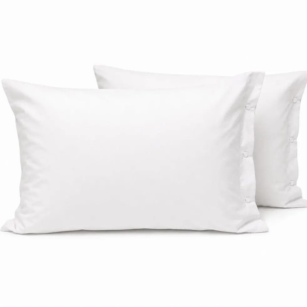 Completo Lenzuola Joli Federe con bottoni Bianco Singolo
