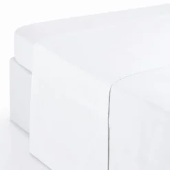 Completo Lenzuola Joli Federe con bottoni Bianco Singolo