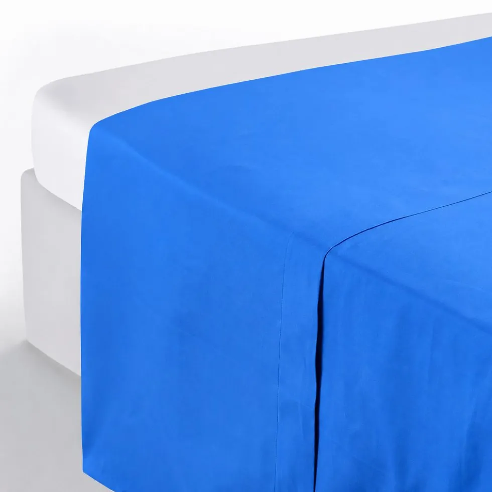 Completo Lenzuola Joli Federe con bottoni Blu avio Piazza e mezzo