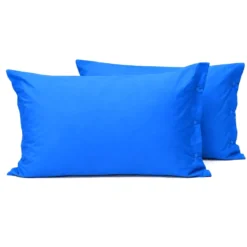 Completo Lenzuola Joli Federe con bottoni Blu avio Piazza e mezzo