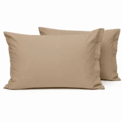 Completo Lenzuola Joli Terra Federe con bottoni King Size
