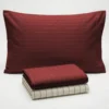 Completo Lenzuola Listra Bordeaux Piazza e mezzo