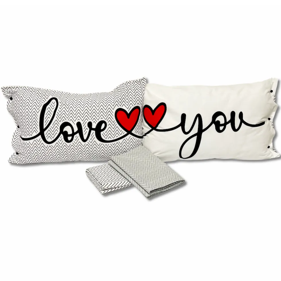 Completo Lenzuola Love you double matrimoniale