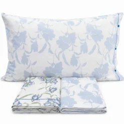 Completo Lenzuola magnolia azzurro Singolo