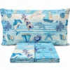 Completo Lenzuola Mare Azzurro Francese