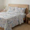 Completo Lenzuola Mare Beige Piazza e mezzo