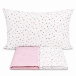 Completo Lenzuola Margherite rosa singolo