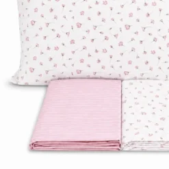 Completo Lenzuola Margherite rosa singolo