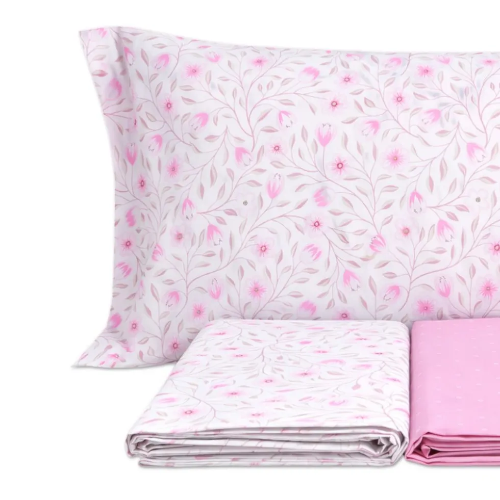 Completo Lenzuola Melody Rosa Singolo