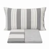 Completo Lenzuola Millerighe grigio singolo