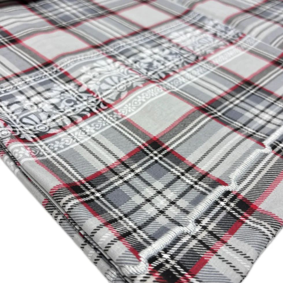 Completo Lenzuola Orsetto Kilt Grigio Piazza e mezzo