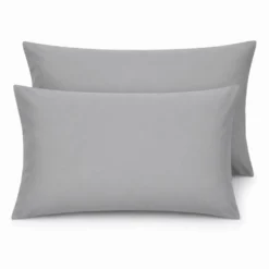 Completo Lenzuola Percalle Grigio Singolo