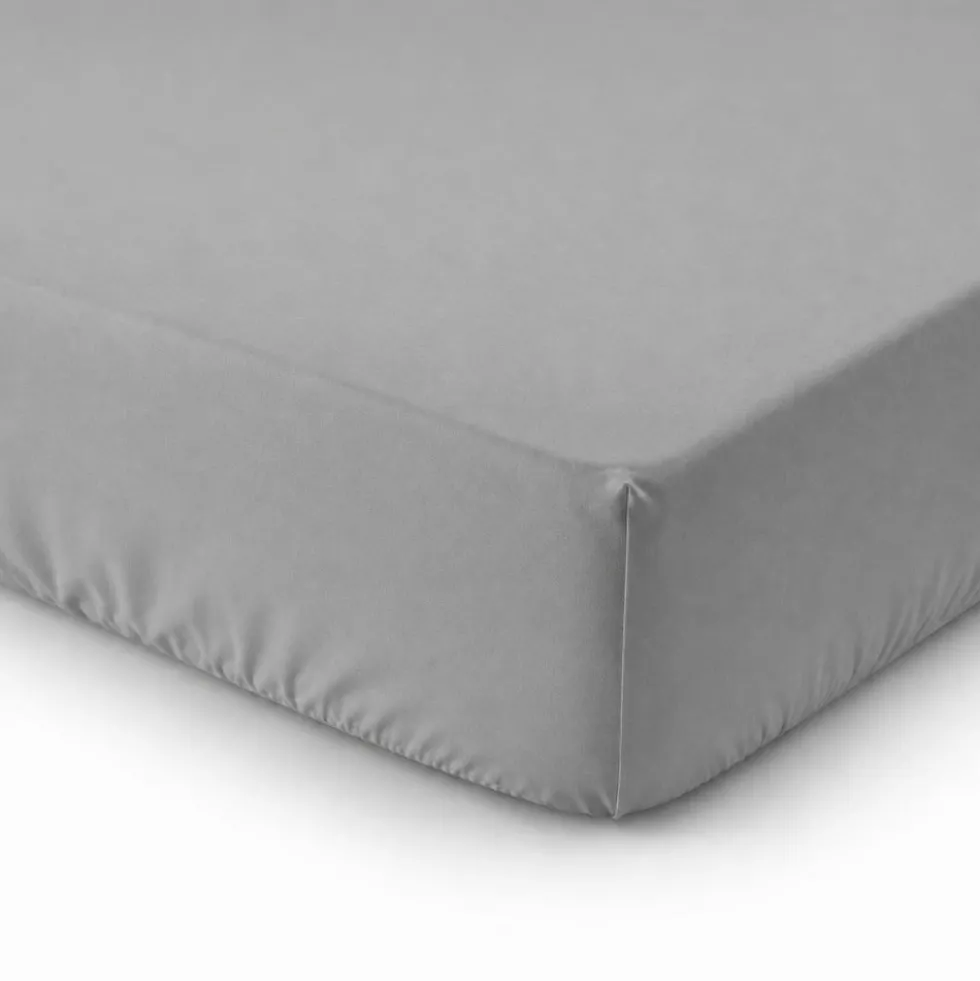 Completo Lenzuola Percalle Grigio Piazza e mezzo