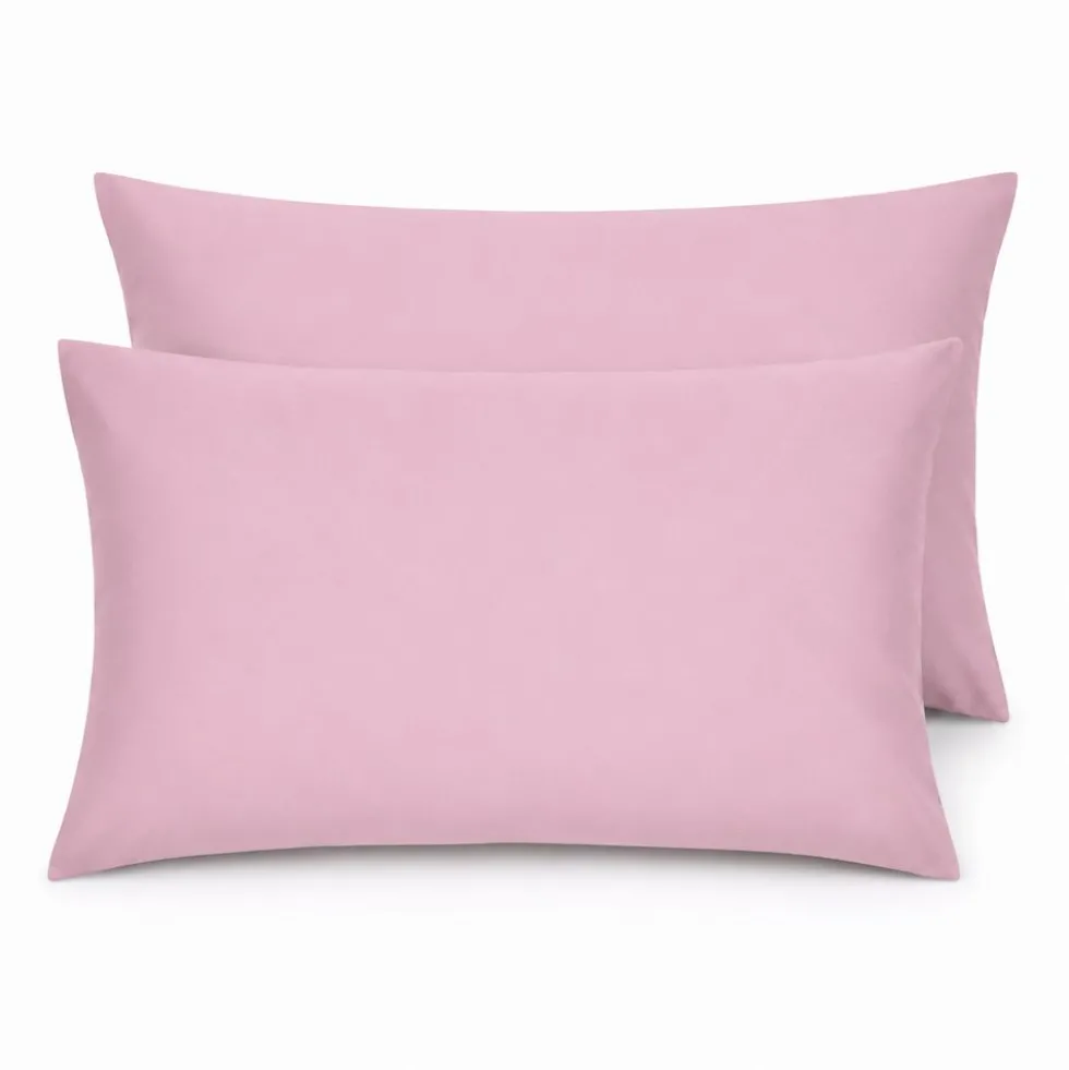 Completo Lenzuola Percalle Rosa Singolo