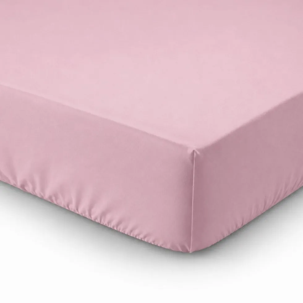Completo Lenzuola Percalle Rosa Singolo
