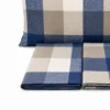 Completo Lenzuola Quadrettone blu Matrimoniale