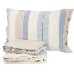 Completo Lenzuola Stone Washed Matilde Denim Matrimoniale