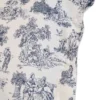 Completo Lenzuola Toile de jouy blu Matrimoniale