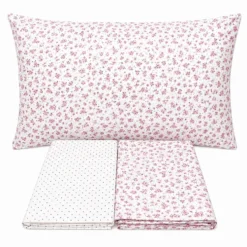 Completo Lenzuola Violette Rosa matrimoniale
