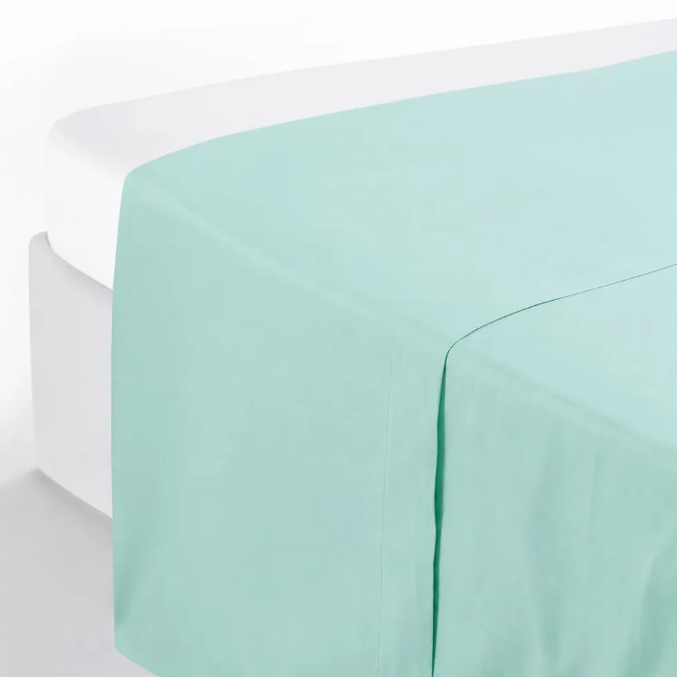 Completo Lenzuola Volant Joli Verde acqua Matrimoniale
