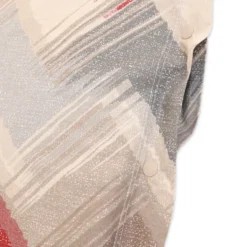 Completo Lenzuola Zig Zag moderno Rosso Matrimoniale