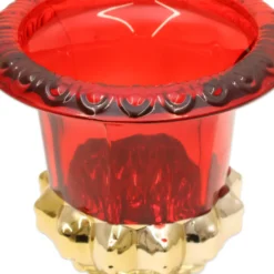 Coppa Oro/Rosso in Vetro