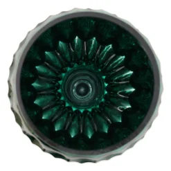 Coppa/Vaso in Vetro Verde sfaccettato