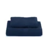 Coppia Asciugamani Caleffi in spugna Minorca Indigo