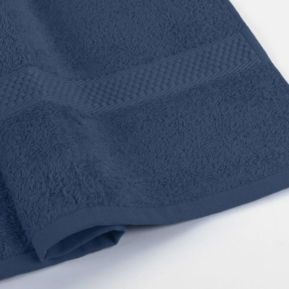Coppia Asciugamani Caleffi in spugna Minorca Indigo
