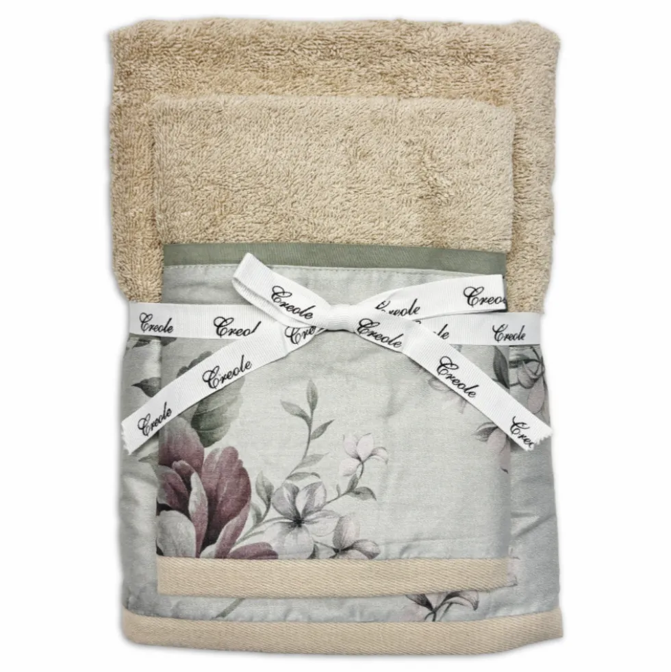 Coppia asciugamani CREOLE Alexa Beige