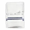 Coppia asciugamani CREOLE City Bianco/Blu Navy