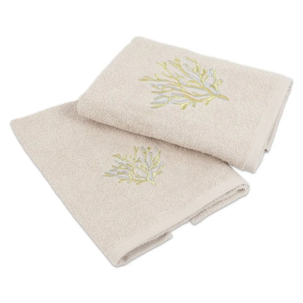 Coppia asciugamani CREOLE Maldive Beige