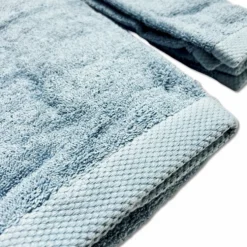 Coppia asciugamani 500 gr Melodie azzurro