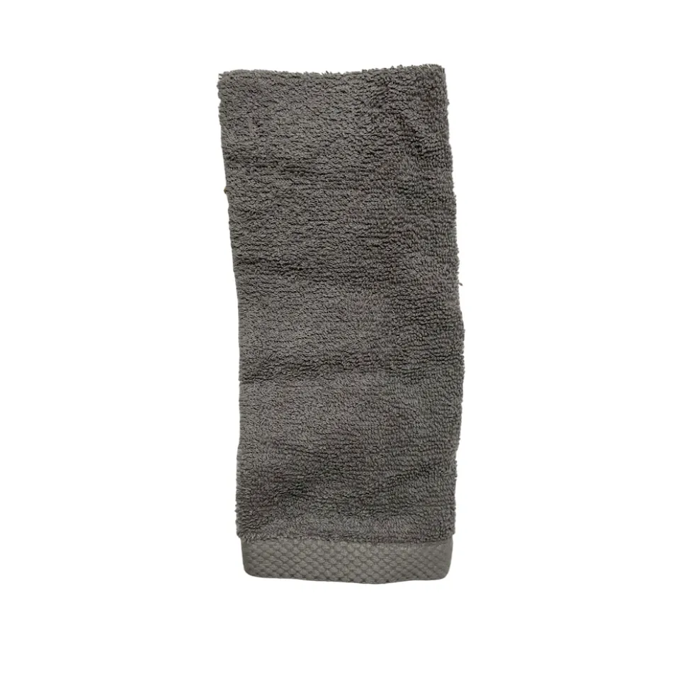 Coppia asciugamani 500 gr Melodie grigio