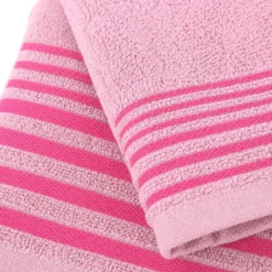 Coppia Asciugamani in Spugna Dioniso Rosa