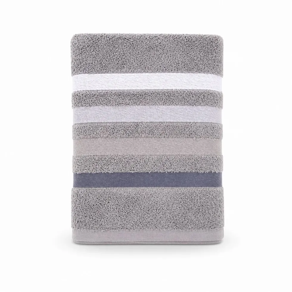 Coppia Asciugamani in spugna Colorful Grigio Antracite