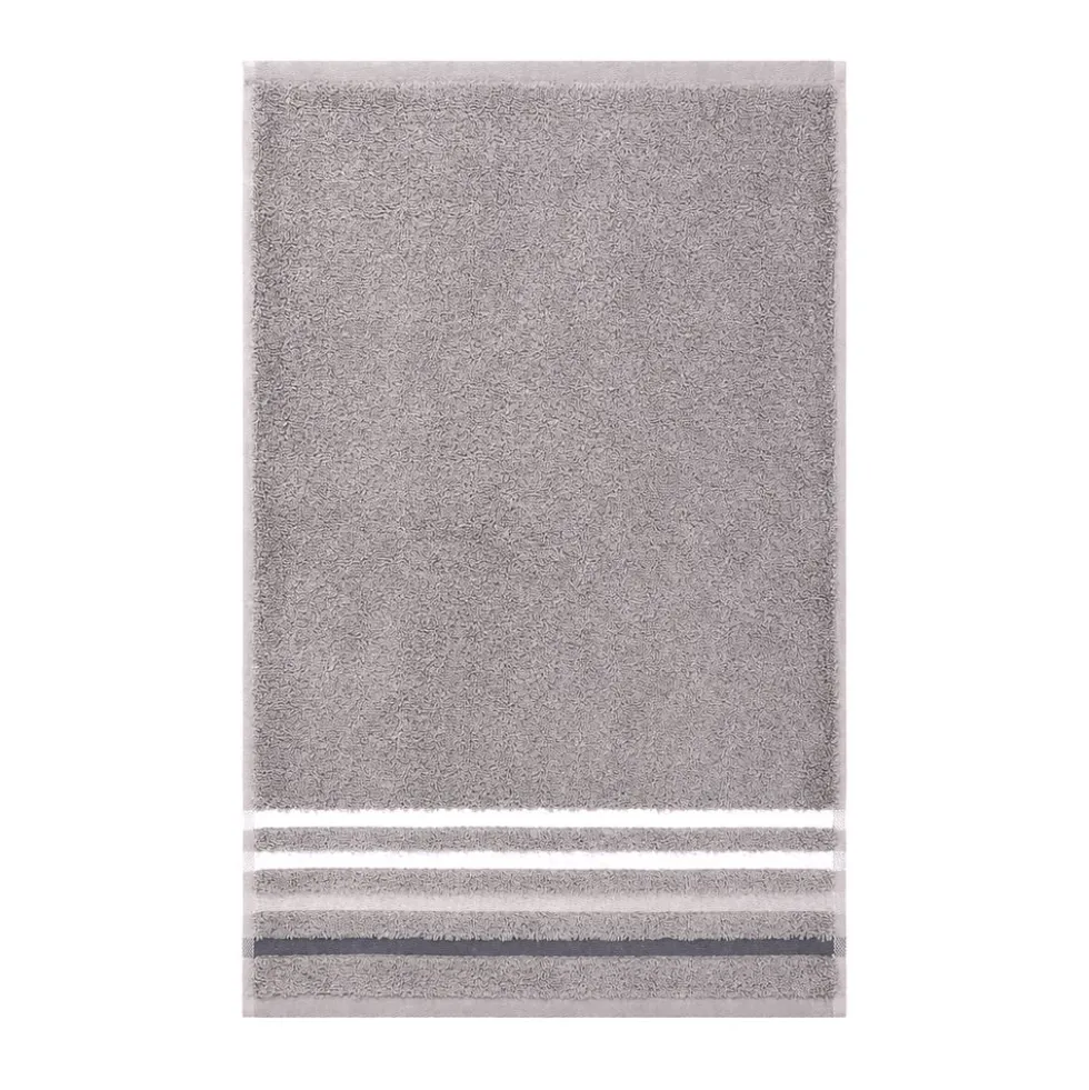Coppia Asciugamani in spugna Colorful Grigio Antracite