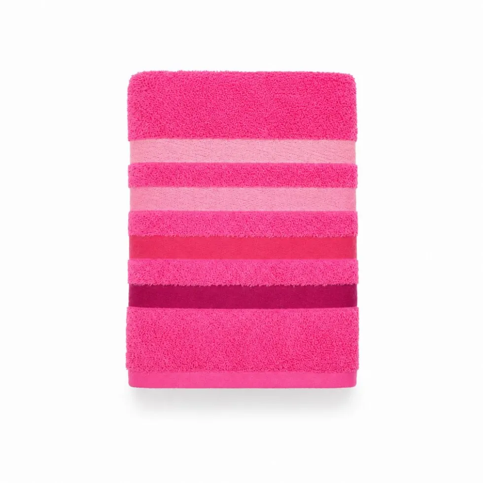 Coppia Asciugamani in spugna Colorful Fucsia