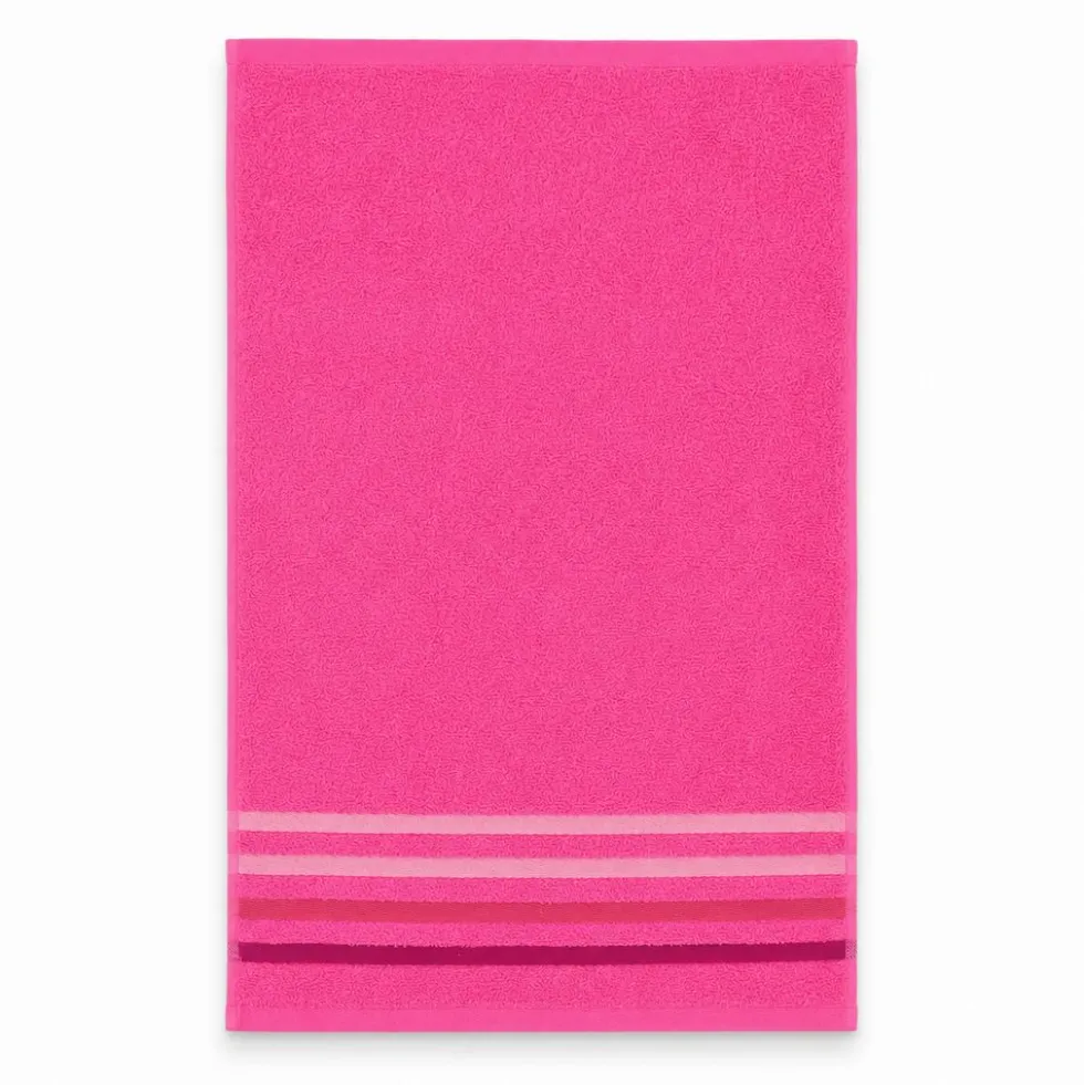 Coppia Asciugamani in spugna Colorful Fucsia
