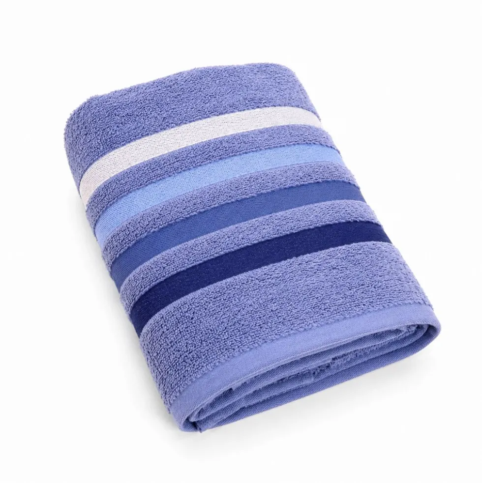 Coppia Asciugamani in spugna Colorful Blu Denim