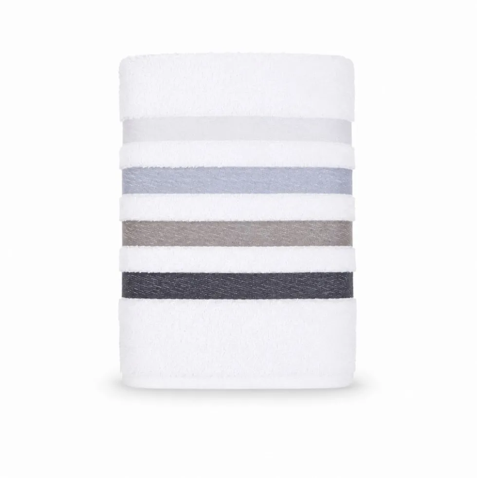 Coppia Asciugamani in spugna Colorful Bianco