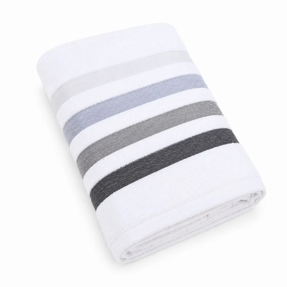 Coppia Asciugamani in spugna Colorful Bianco