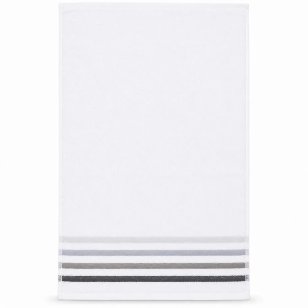 Coppia Asciugamani in spugna Colorful Bianco